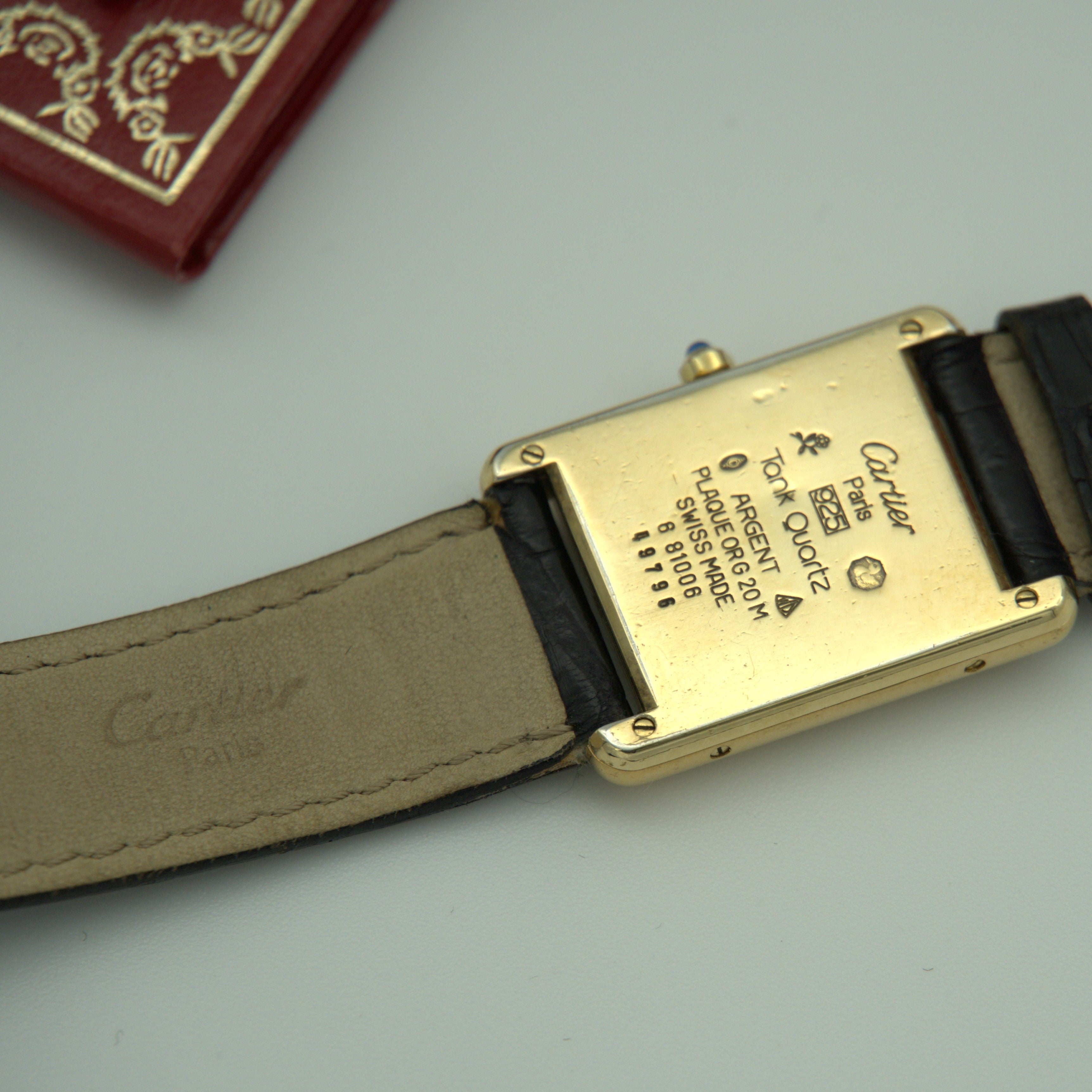Vintage Cartier Tank Vermeil 23mm x 30mm