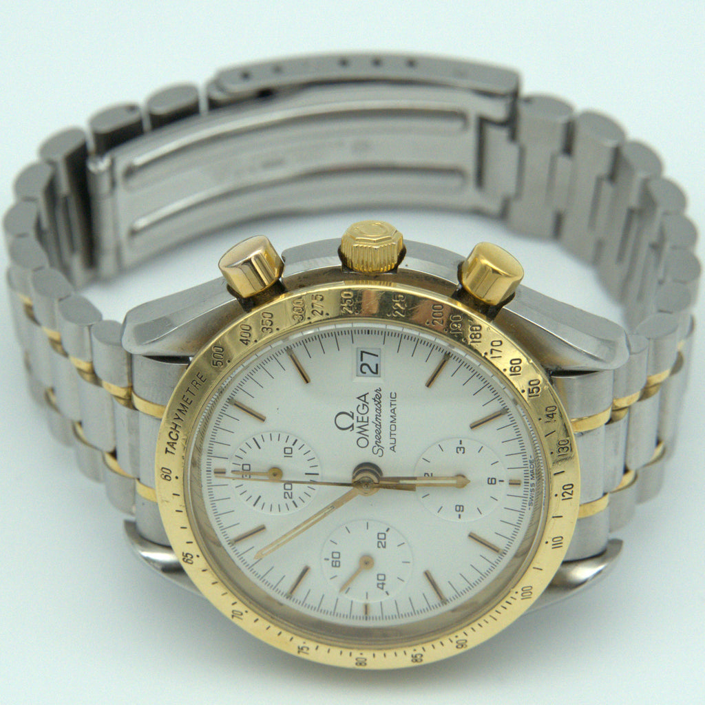 Omega Speedmaster Automatik Datum Stahl/Gold