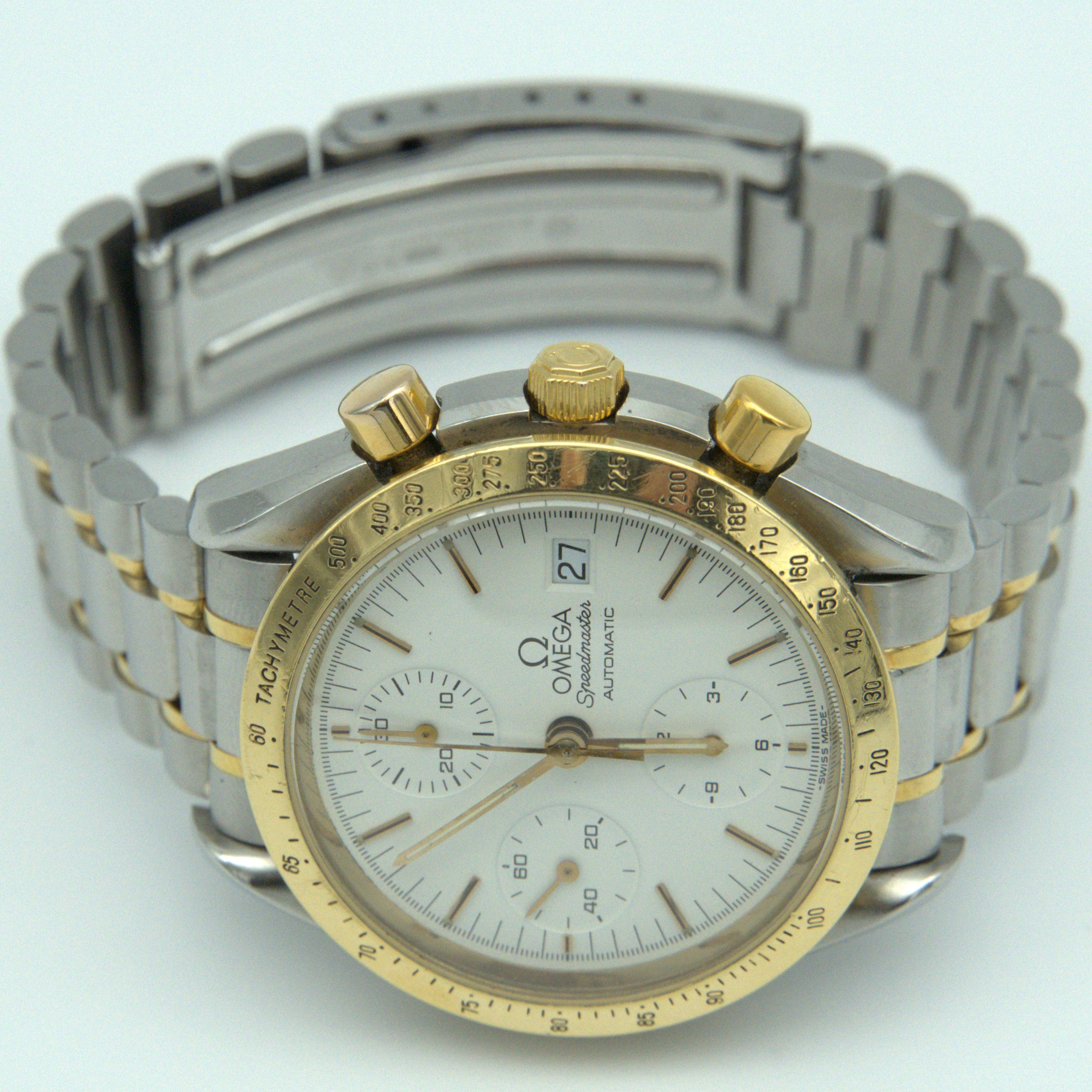 Omega Speedmaster Automatik Datum Stahl/Gold