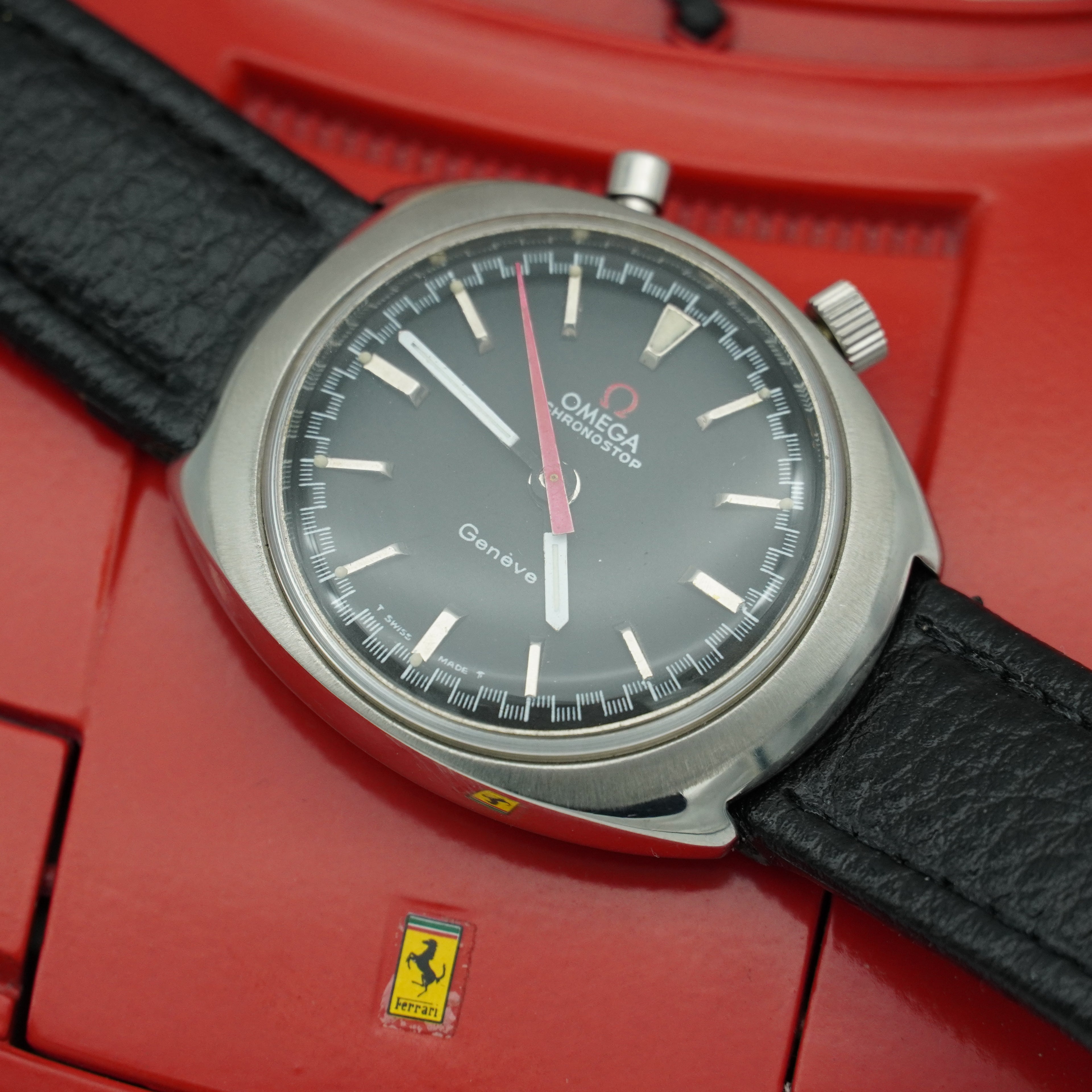Vintage Omega Chronostop Driver Chronograph / 90 Grad Zifferblatt