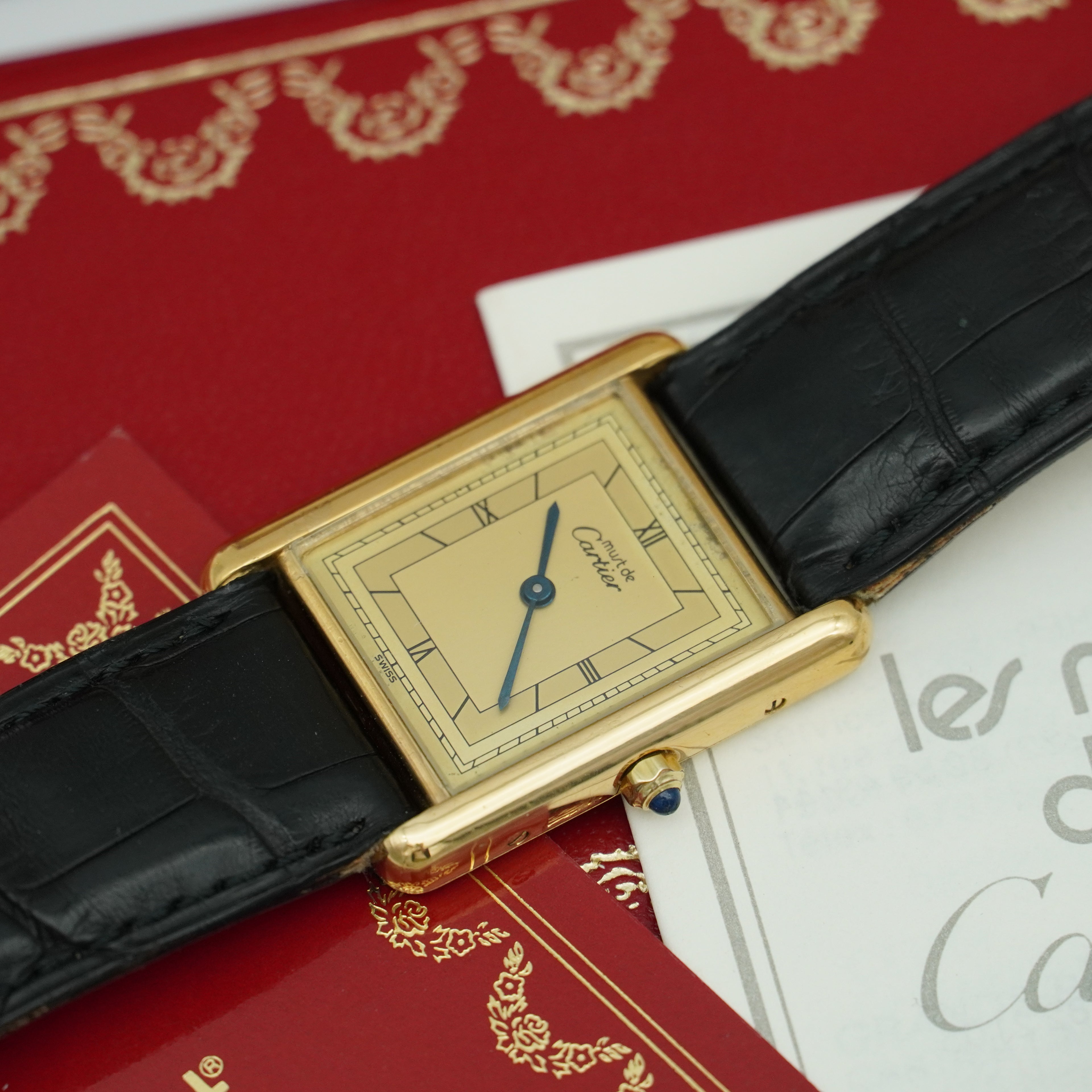 Vintage Cartier Tank Vermeil 23mm x 30mm