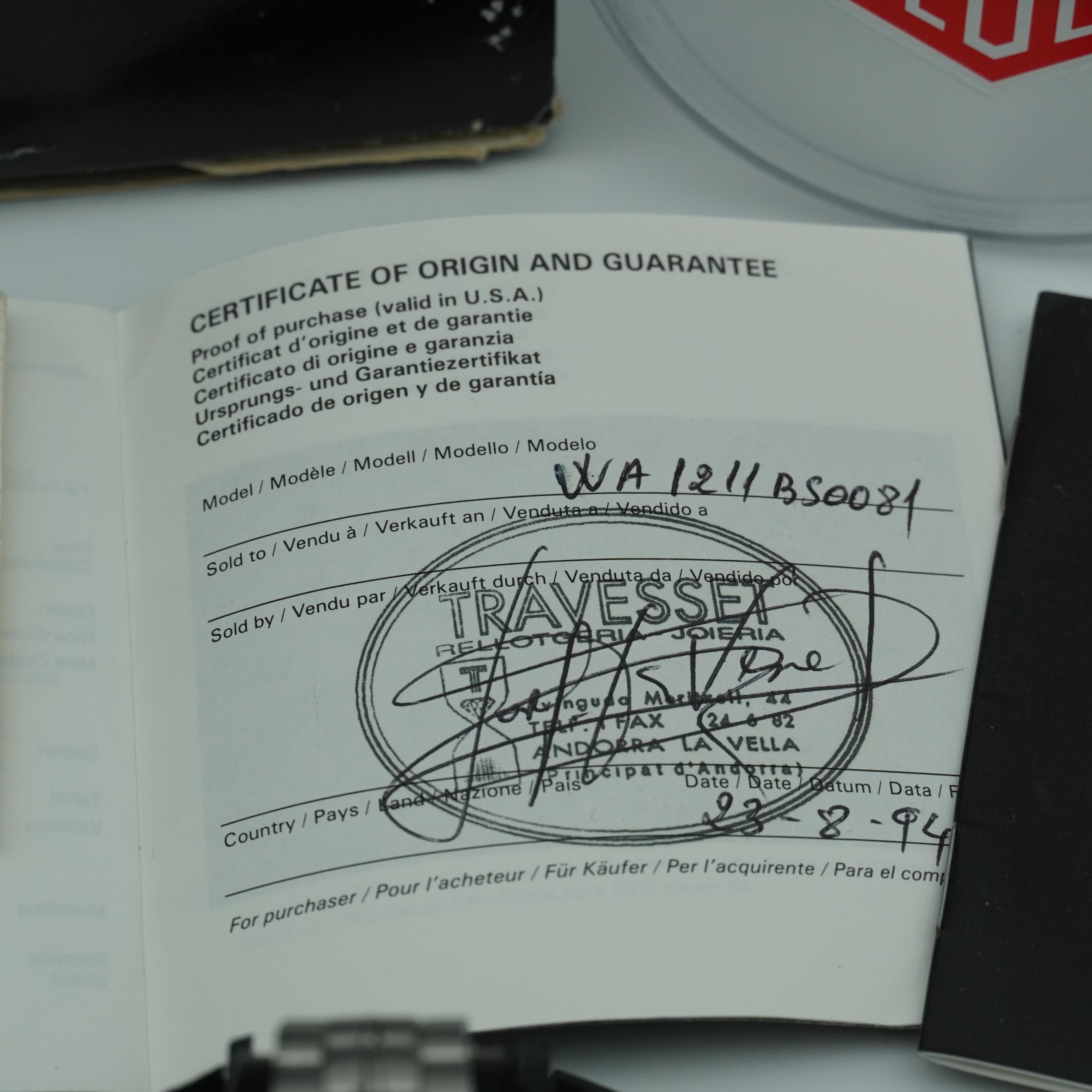 Vintage Tag Heuer Formula 1