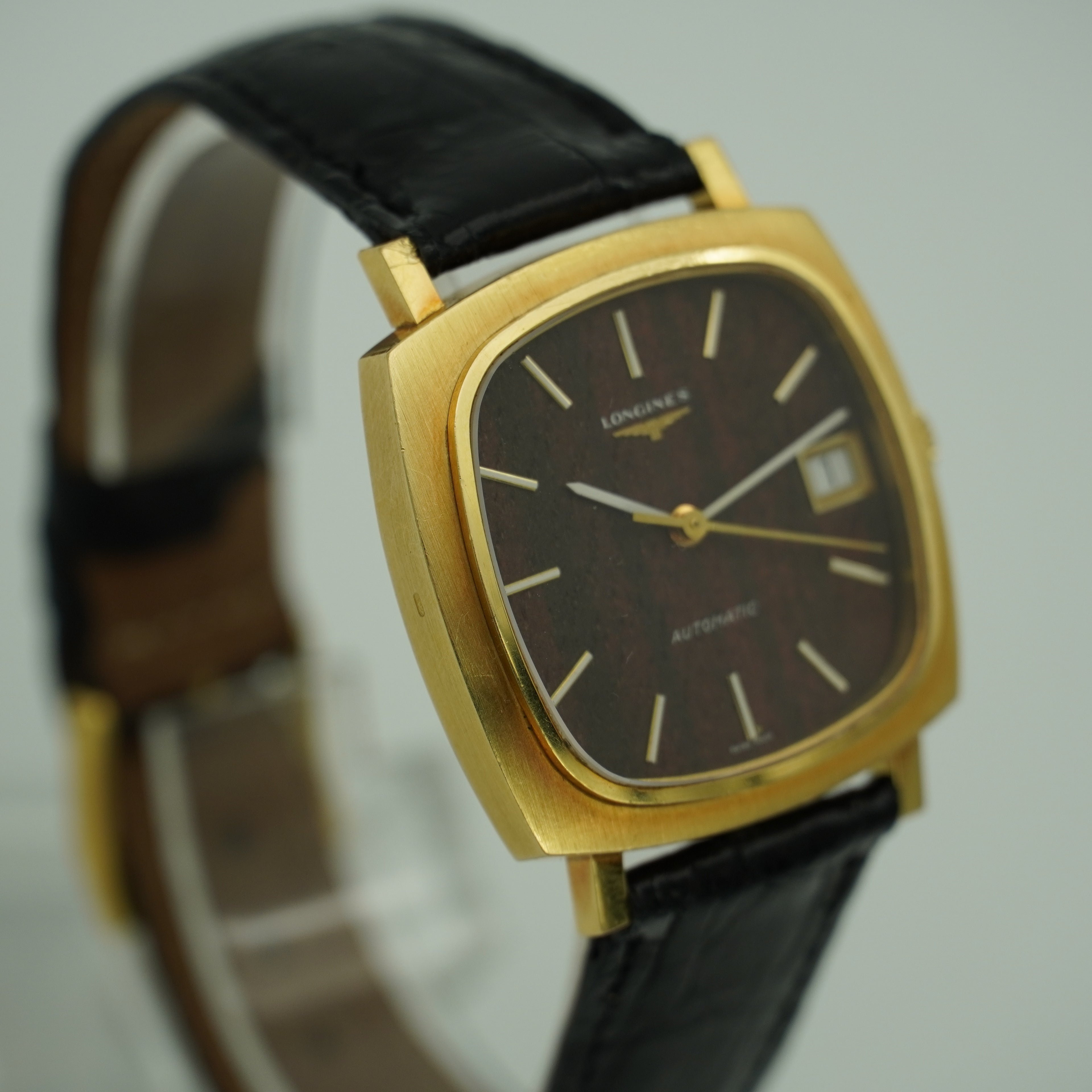 Longines 18K Gelbgold Wood Dial