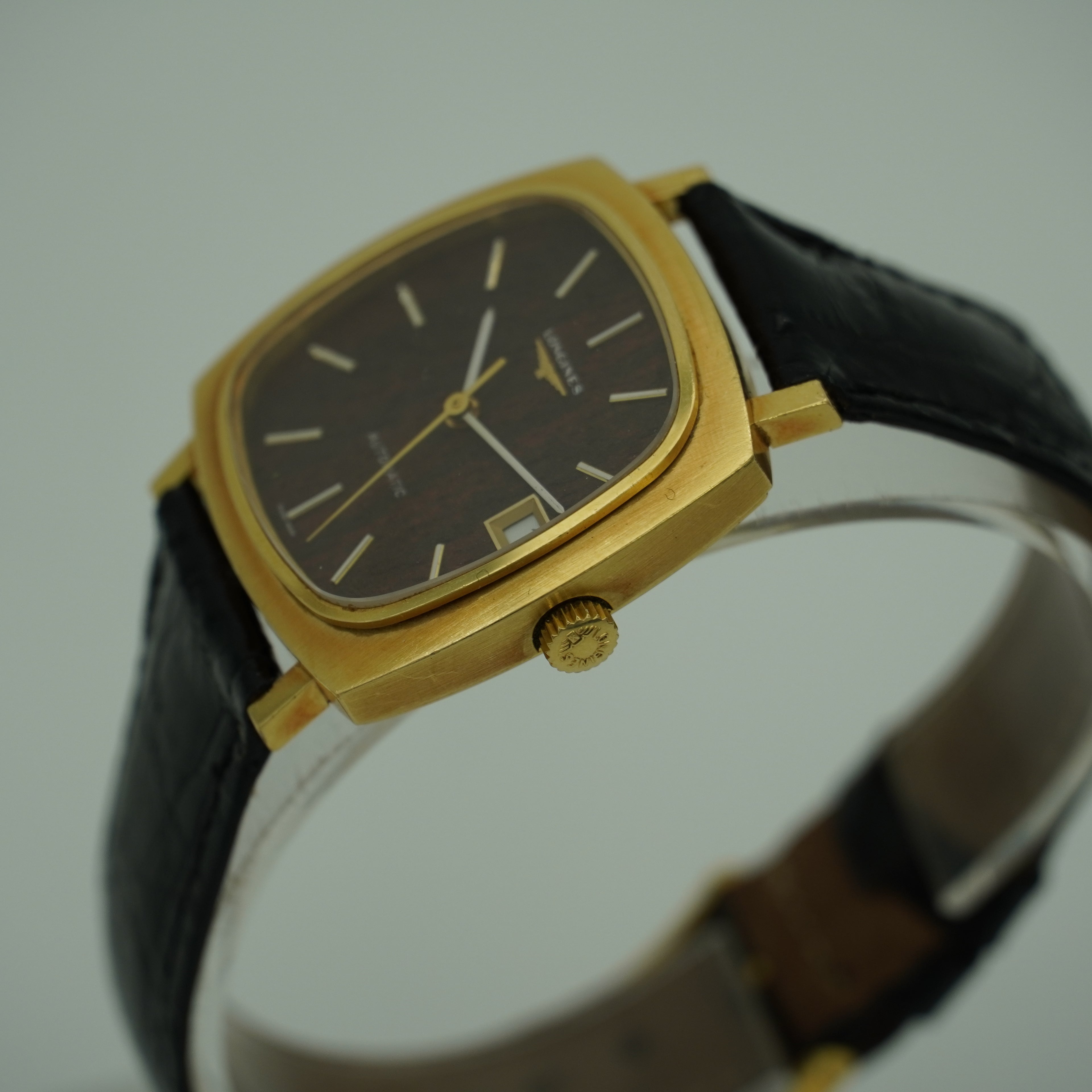 Longines 18K Gelbgold Wood Dial
