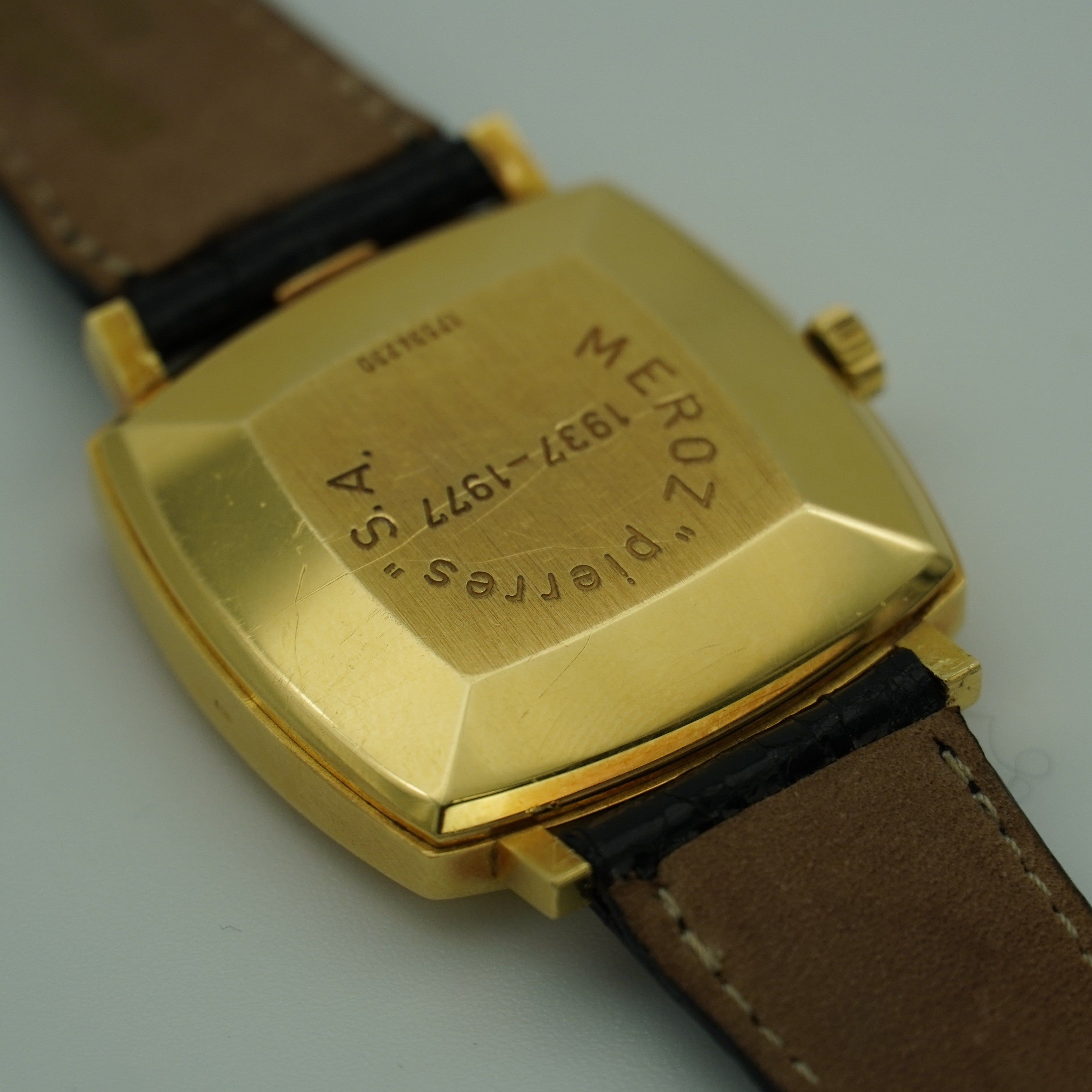Longines 18K Gelbgold Wood Dial