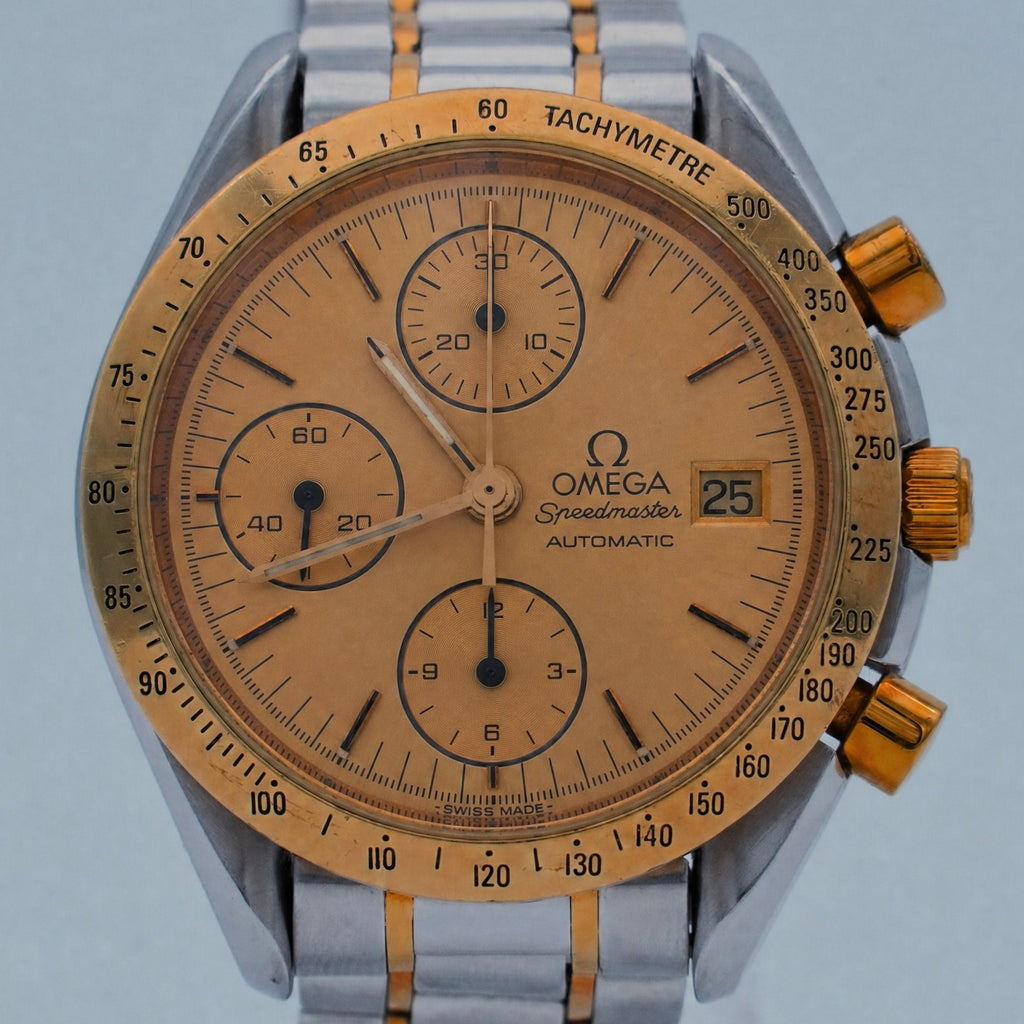 Omega Speedmaster Automatik Datum Stahl/Gold